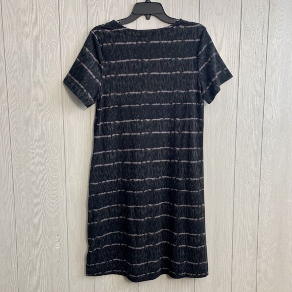 Ellen Tracy Black Gray Short Sleeve Dress Size Medium NWT - Picture 4 of 5